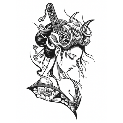 Oni Mask Geisha