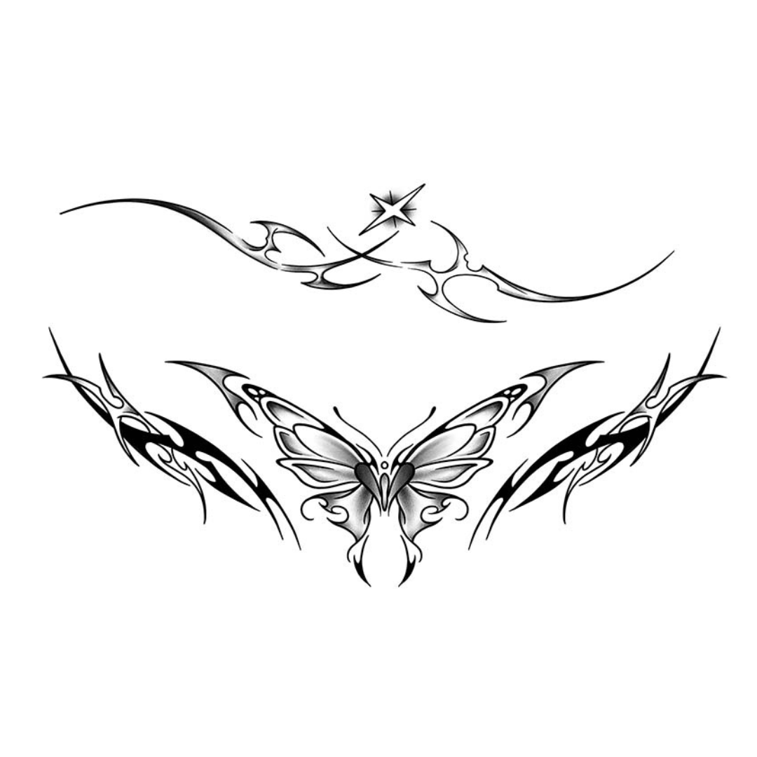 Tribal Bloom Tramp Stamp Set